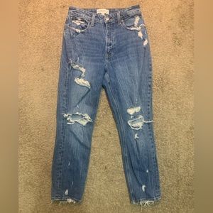 Abercombie & fitch high rise mom jeans 27/4R